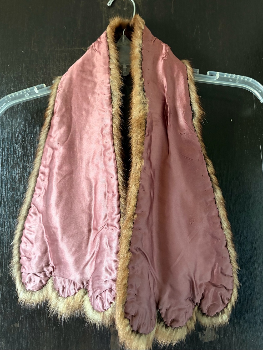 Vintage 50’s brown mink fur scarf stole - Picture 3 of 6
